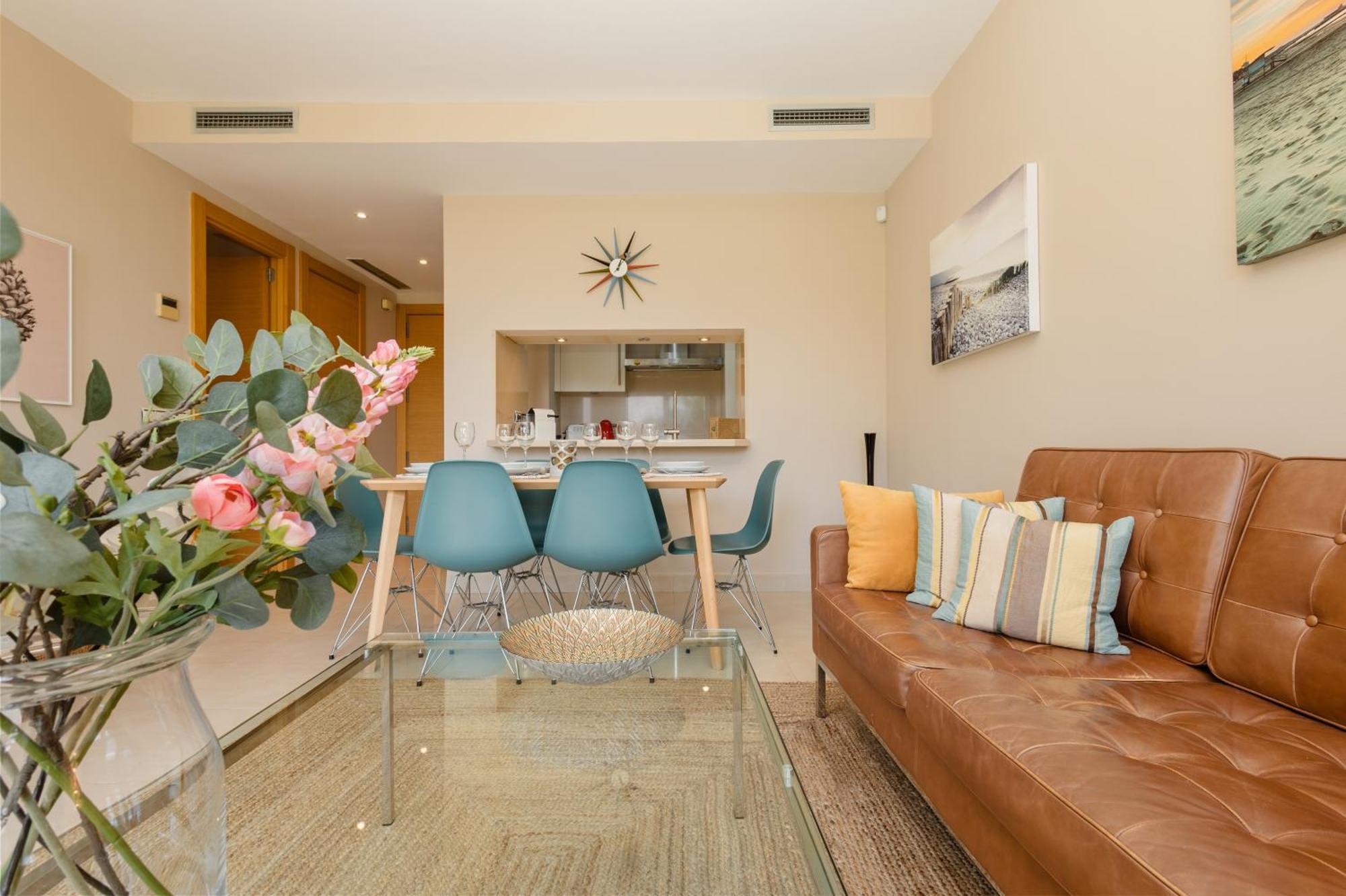 Apartament Moderno Vacacional Con Increbles Vistas Al Mar Con Y Gimnasio